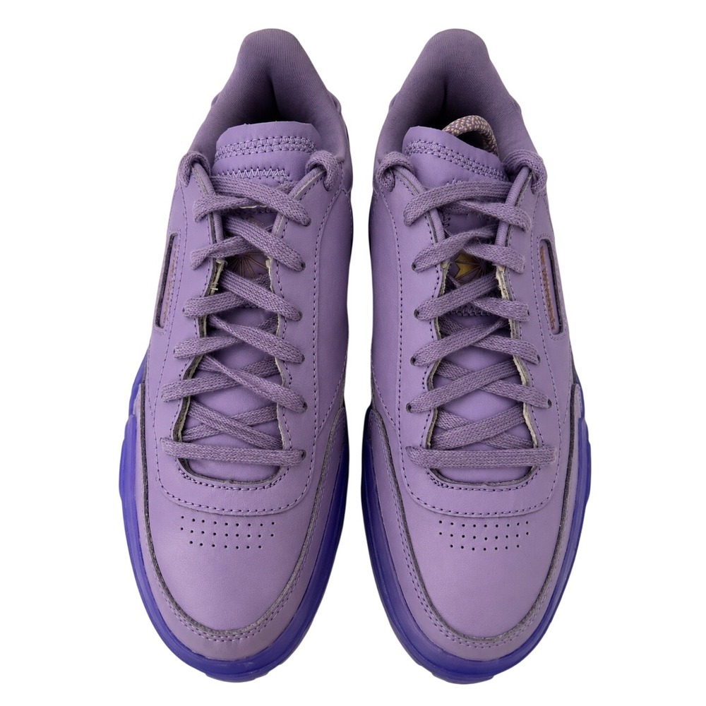 Reebok Cardi B Club C V2 Ultramarine Purple Platform Sneakers GX7632 Womens 8